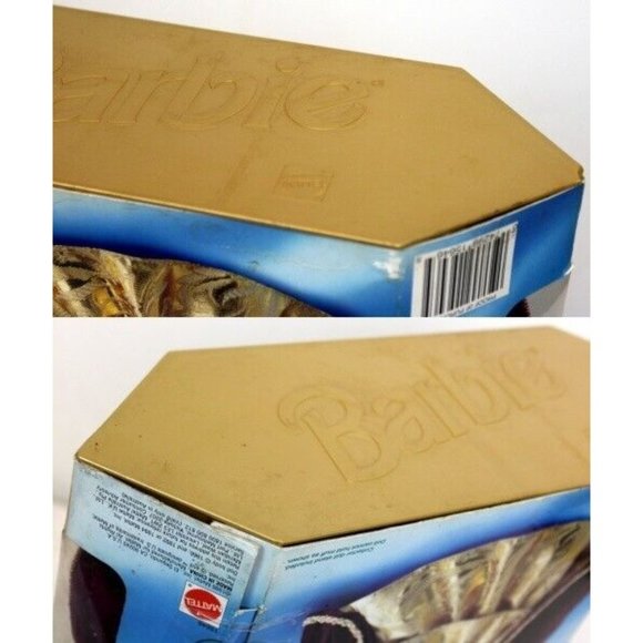 VTG 1996 Mattel Happy Holidays Barbie Doll Special Edition Fur Velvet Gown - Picture 8 of 9